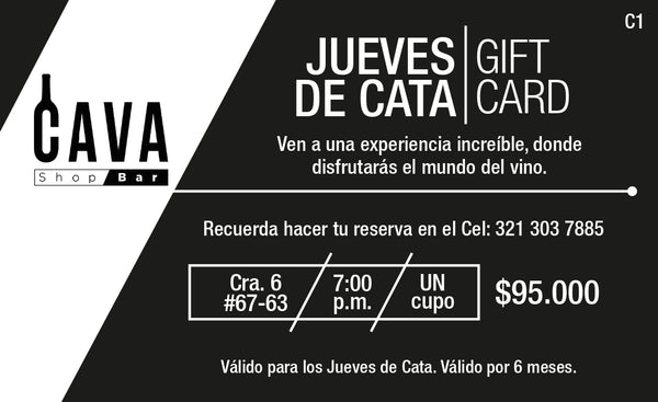 CATA DE JUEVES | GIFT CARD